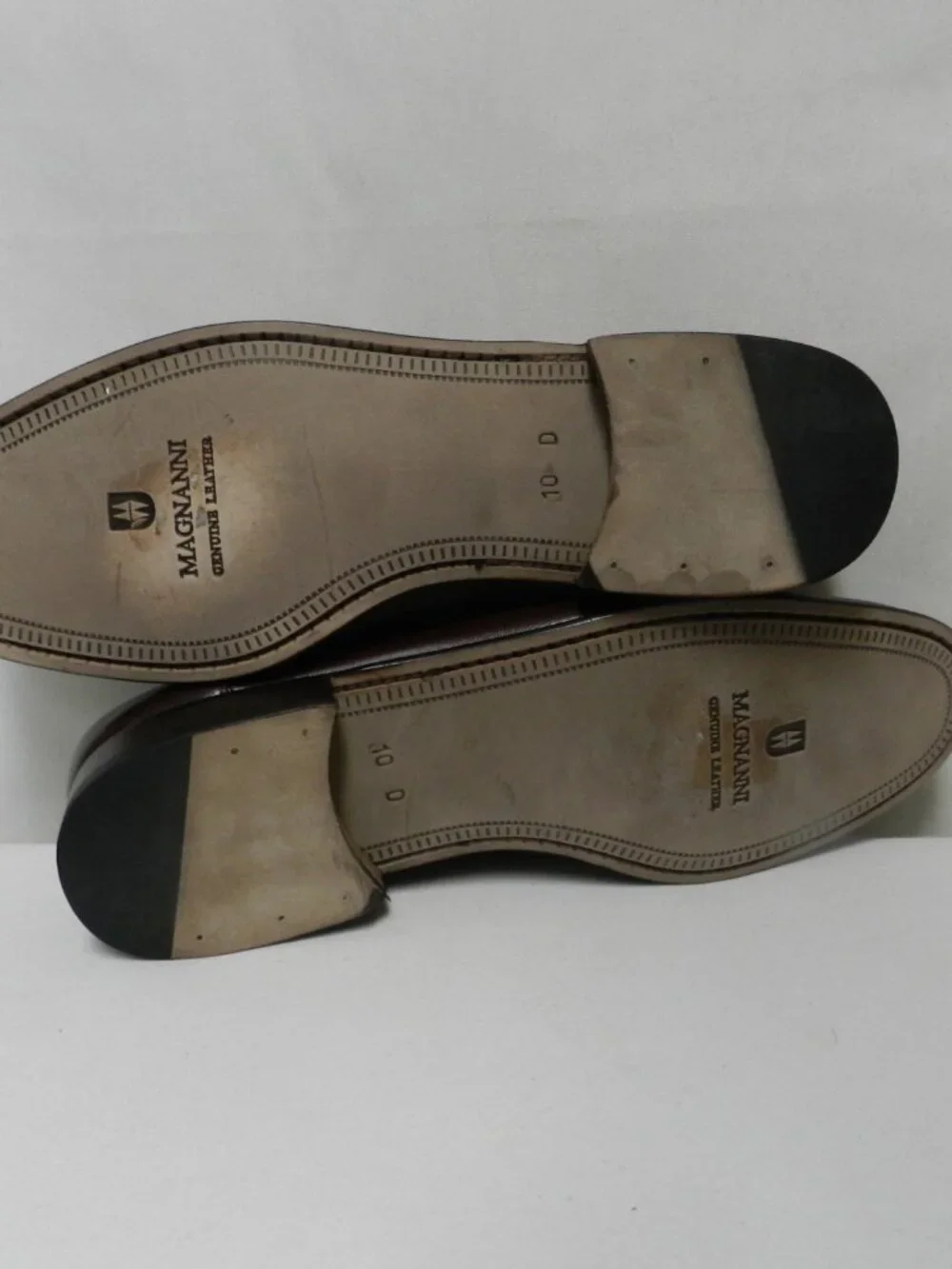 Magnanni Leather Vintage loafers slip-on brown Spain NEW Size Sz 10 M